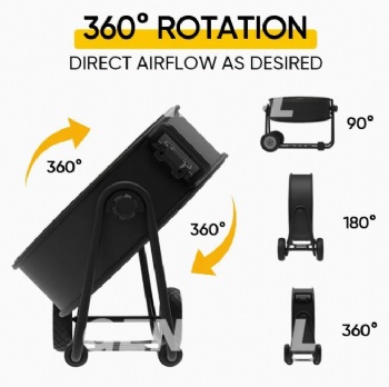 24 Inch Heavy-Duty Aluminum Blade Industrial Cooling Floor Fan